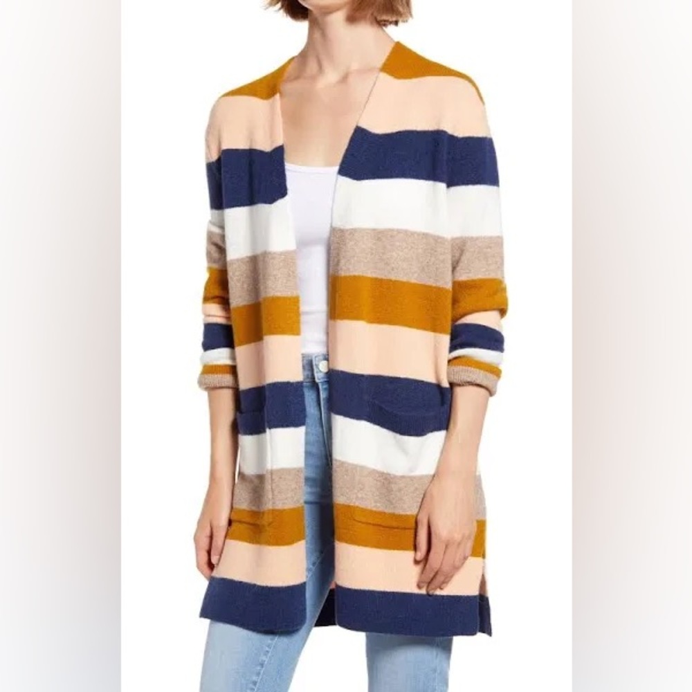 Madewell Striped Cardigan Sweater